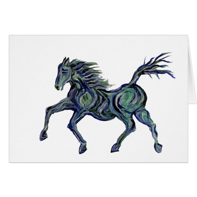 Caballo azul pintado (Anverso (Horizontal))