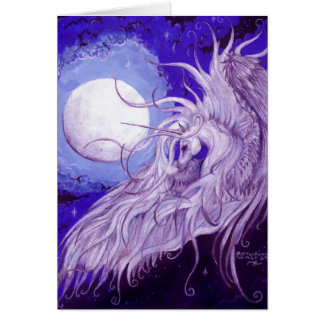 Caballo azul púrpura lunar de Pegaso de las lunas