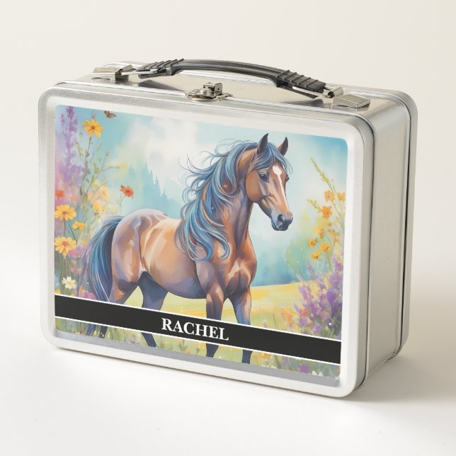 Caballo bahía Hermoso (Anverso)