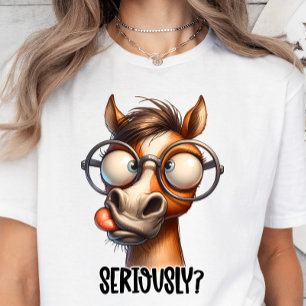 Caballo bebé lindo, camiseta graciosa de la cita d
