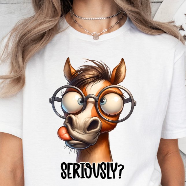 Caballo bebé lindo, camiseta graciosa de la cita d (Seriously sarcastic funny t-shirt)