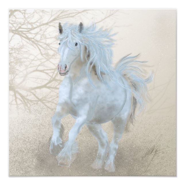 Caballo blanco - Ampliación de la foto (Frente)