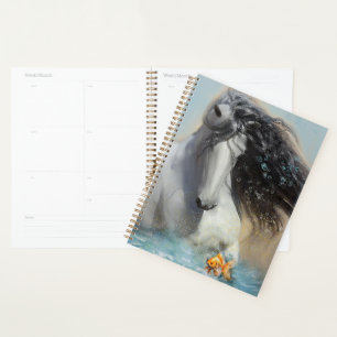 Caballo blanco andaluz - Calendario, planificador