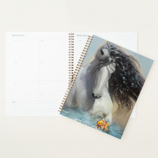 Caballo blanco andaluz - Calendario, planificador (Demostración)