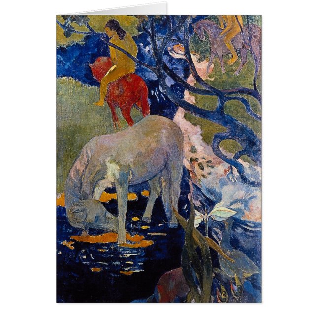 Caballo blanco de Paul Gauguin, Bella Artes de la  (Frente)