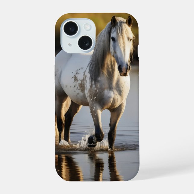 Caballo Blanco en Lago (Reverso )