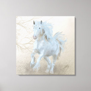 Caballo blanco - Lienzo envuelto