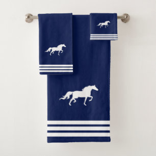 Caballo Blanco Personalizado y Tres Franjas sobre