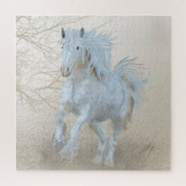 Caballo blanco - Rompecabezas (Vertical)
