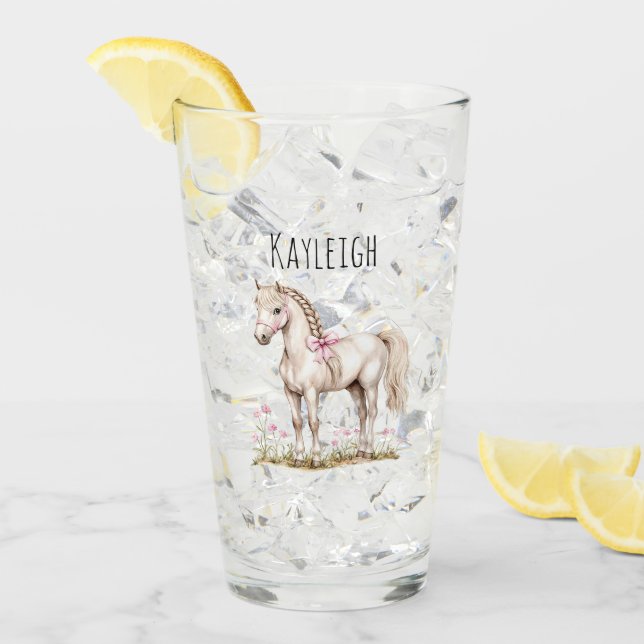 Caballo blanco y flores (Anverso (hielo))