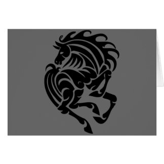 Caballo blanco y negro