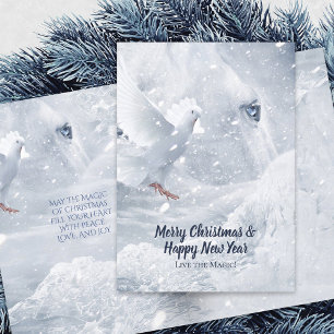 Caballo Blanco y Paloma sobre Hielo, Navidad de Cu
