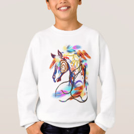 Caballo brillante en camiseta