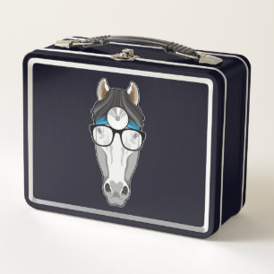 Caballo como Médica con anteojos