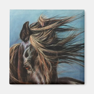 Caballo con forma de viento: imán