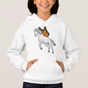 Caballo con mariposa