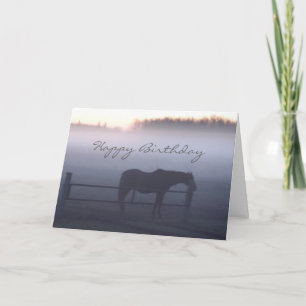 Caballo con tarjeta de saludo de Personalizado húm