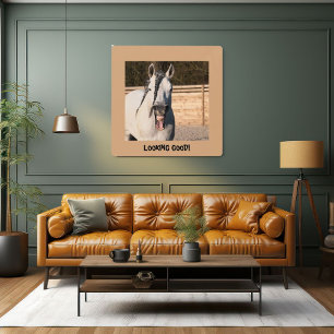 Caballo de arte de guerra metalizado con trenzas d