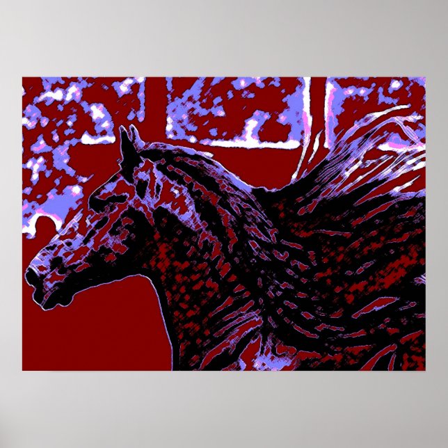 Caballo de arte pop (Frente)