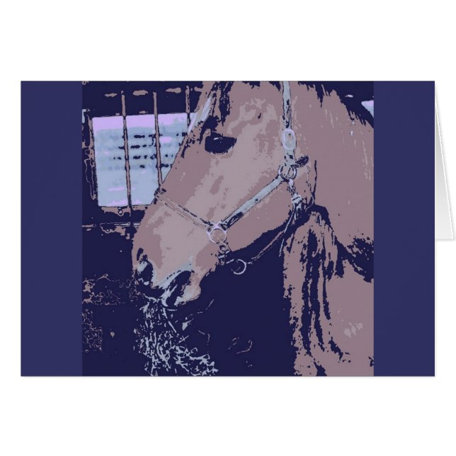 Caballo de arte pop (Anverso (Horizontal))