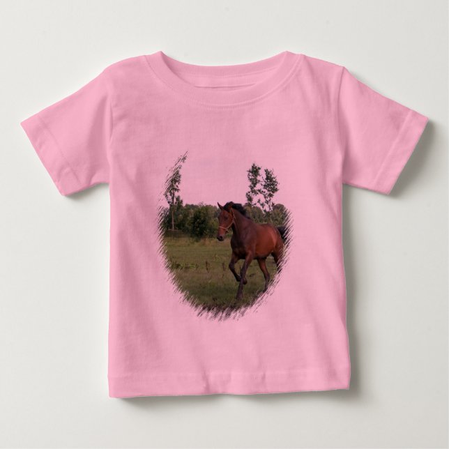 Caballo de Bahía en la pequeña camiseta (Anverso)