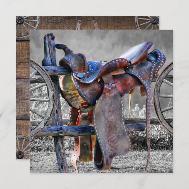 Caballo De Caballo En Tarjeta De Nota Occidental D (Anverso / Reverso)