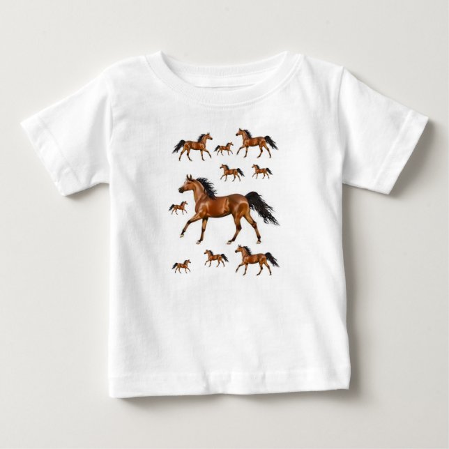 Caballo de Camiseta Bebé (Anverso)