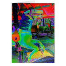 [Caballo de carrusel] colorido - cualquier tarjeta