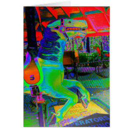 [Caballo de carrusel] colorido - cualquier tarjeta