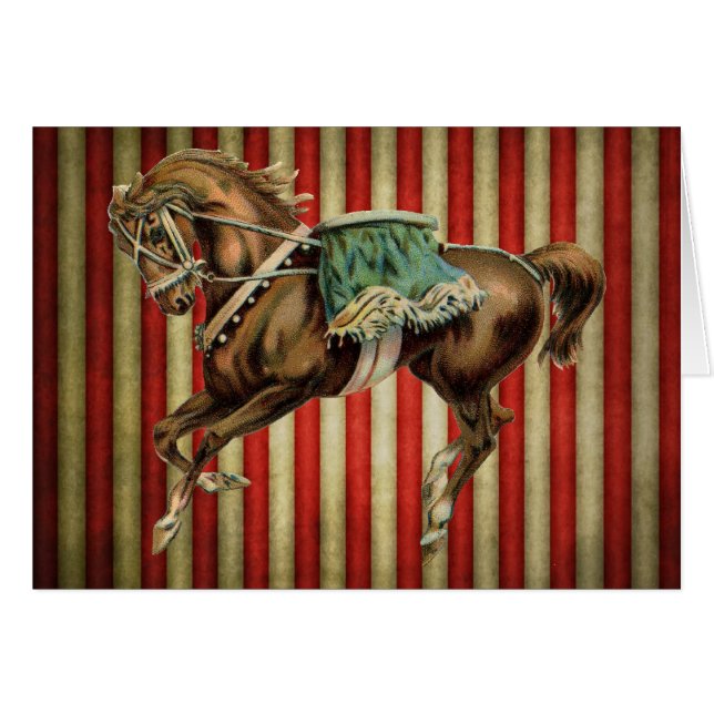 caballo de circo vintage (Anverso (Horizontal))