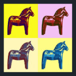 Caballo de dala de arte pop<br><div class="desc">El arte pop conoce al caballo Dala escandinavo.</div>