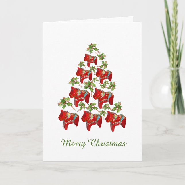 Caballo de Dala que piensa en usted tarjeta de (Anverso)