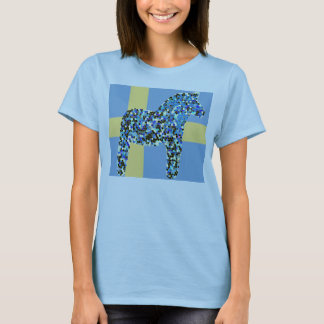 Caballo de Dala y copia sueca de la camiseta de la