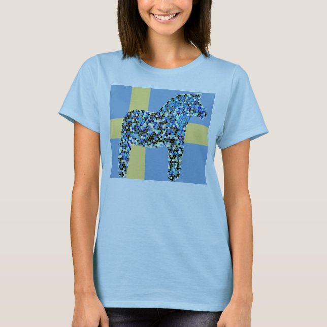 Caballo de Dala y copia sueca de la camiseta de la (Anverso)