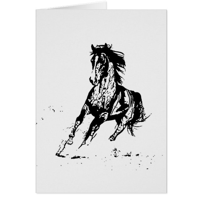 Caballo de dibujo de historietas (Frente)