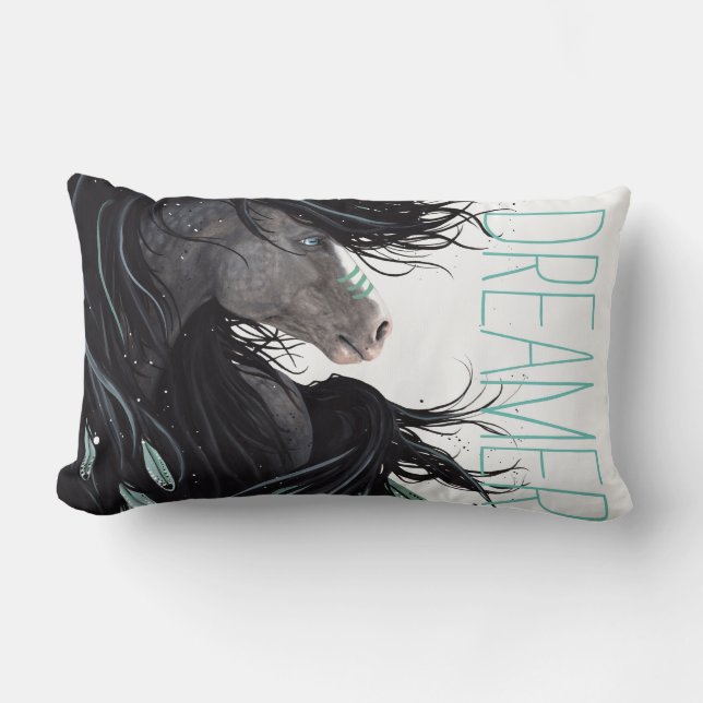 Caballo de ensueño: gran almohada soñadora de Bihr (Anverso)