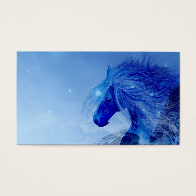 Caballo de fantasía azul (Frente)