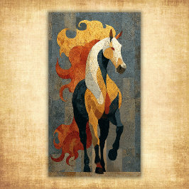 Caballo de Fuego Abstracto – Arte Equino Moderno y
