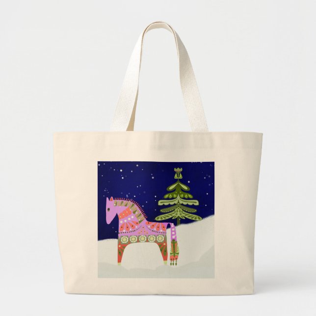 Caballo de Hipódromo con Bolsa de Toque de Árbol d (Frente)