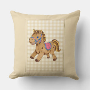 Caballo de juguete de Cojín decorativo