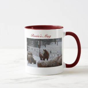 Caballo de la nieve, la taza de Rosie
