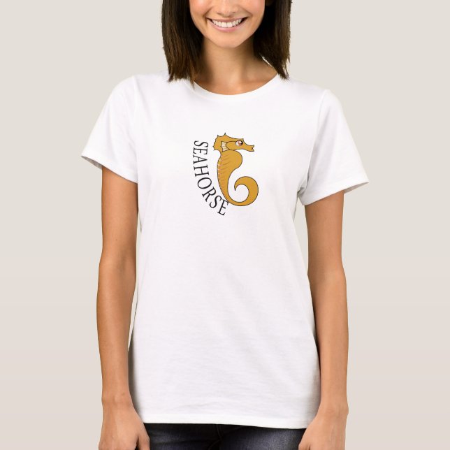 Caballo de mar - Camiseta básica para mujeres blan (Anverso)