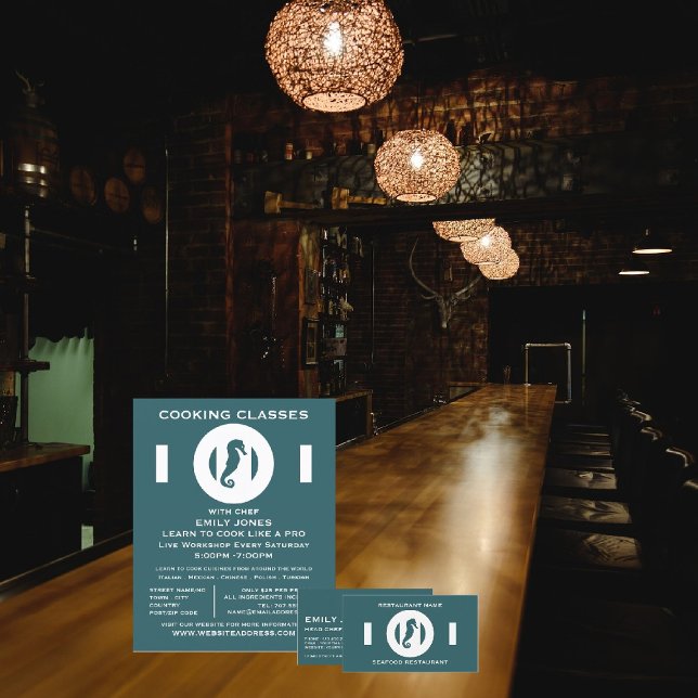 Caballo de mar, mariscos, publicidad de clases de  (Subido por el creador)