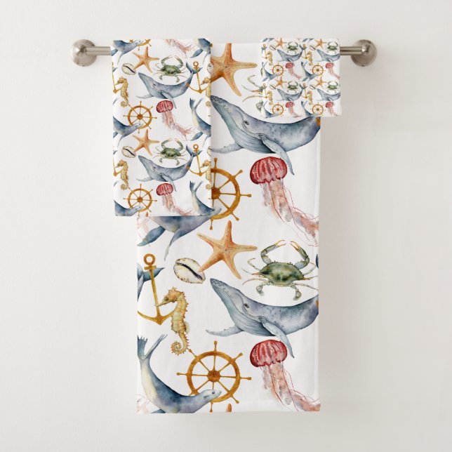 Caballo de mar, noria de buques, ballenas, cangrej (In situ)