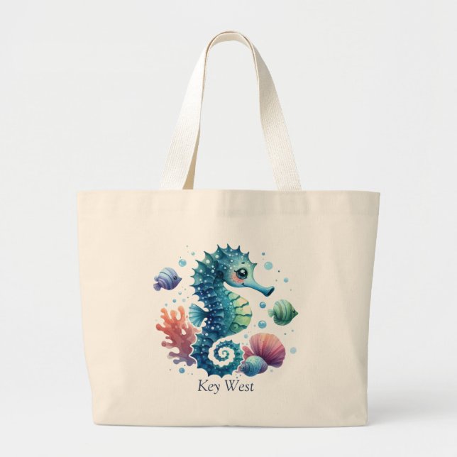 Caballo de mar personalizado y bolsa de pescado (Frente)