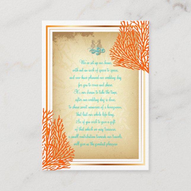 Caballo de mar PixDezines deseando tarjetas biz bi (Anverso)