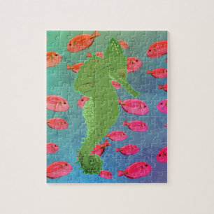 Caballo de mar, rompecabezas de la vida del océano