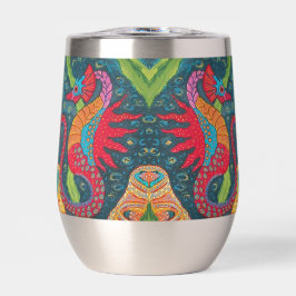 Caballo de mar Vino Tumbler caliente o frío