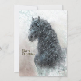Caballo de Navidad - Tarjeta de Felicitación
