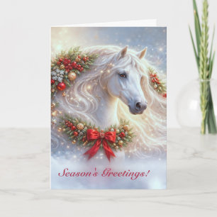 Caballo de Navidad Tarjetas de Temporada Fantasía 
